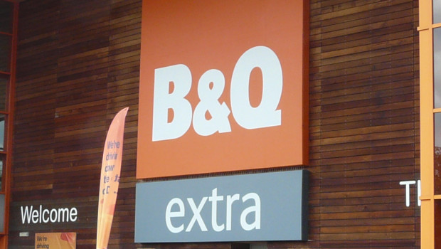The British and Irish B&Q stores increased their sales by 12.7 per cent.
