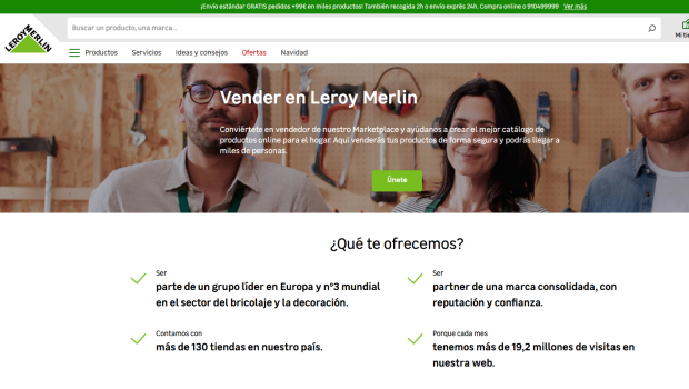 Leroy Merlin Spain wants to increase the number of sellers.