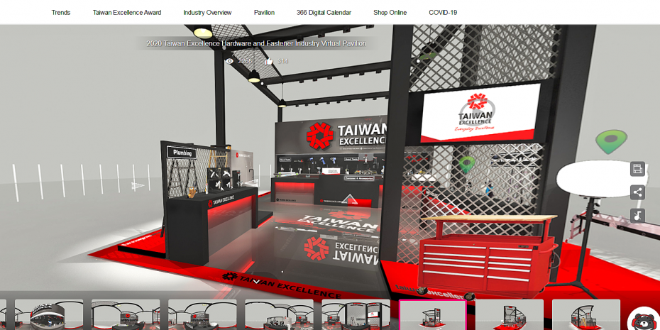 Virtual pavilion, 28 manufacturers
